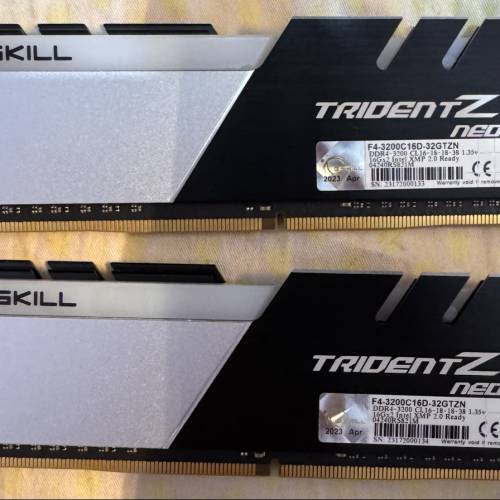G.Skill Trident Z Neo 3200MHz 32GB (16GB x 2) DDR4 Ram 記憶體 內存