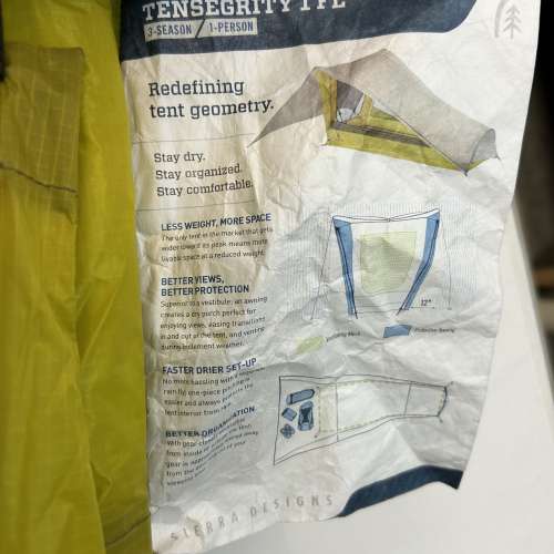 Sierra Designs Tensegrity 1 FL Tent (露營用 一人帳篷)