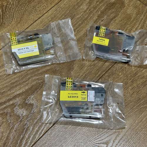 Brother Printer Ink 3513XL 高容量代用墨［黃黑藍］(適用型號 DCP-J572DW MFC-J49...