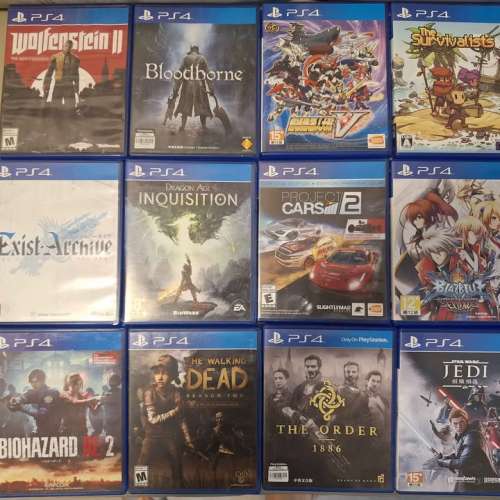 Playstation PS4 games 每款120元 買兩隻以上包sf 正版碟正常玩 沙田圍鑽石山九龍灣...