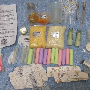 自製diy手工唇膏材料包 製作潤唇膏套裝 唇膏修復工具 唇膏模具 唇膏空管 胡蘿蔔素 ...