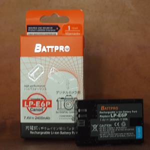 香港行貨 免費一年保用 LPE6P LP-E6P電池合Canon R5 Mark II,EOS R6 Mark III相機...