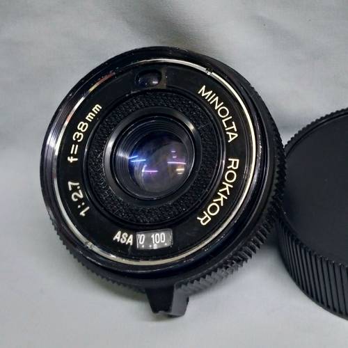 Minolta Rokkor 38mm F2.7 M-mount (拆自 hi-matic SD 菲林機,改成Leica-M腳) 有對焦...