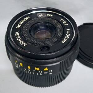 Minolta Rokkor 38mm F2.7 M-mount (拆自 hi-matic SD 菲林機,改成Leica-M腳) 有對焦...