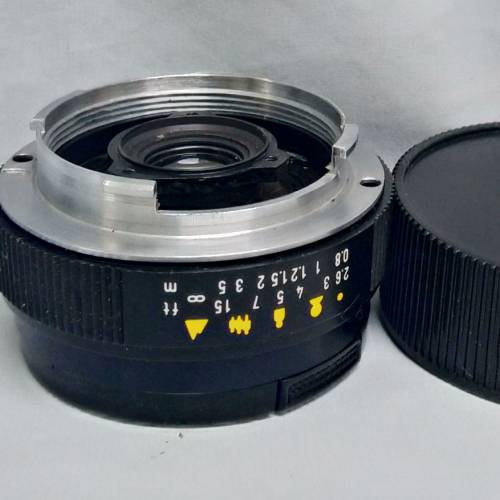 Minolta Rokkor 38mm F2.7 M-mount (拆自 hi-matic SD 菲林機,改成Leica-M腳) 有對焦...