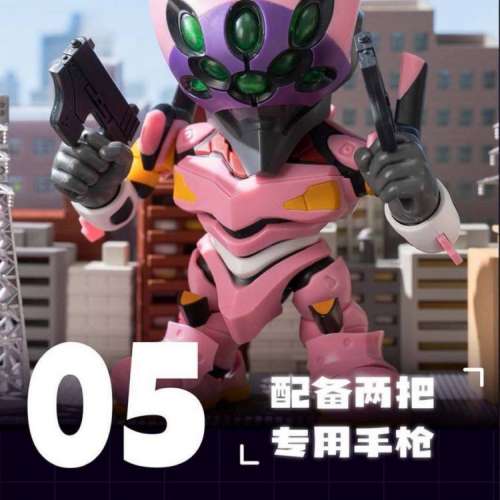 聖斯基 x 新世紀福音戰士 SOSKILL EVA Q版 模型 盲盒 Mark.06 零號機 8號機 2號機 ...