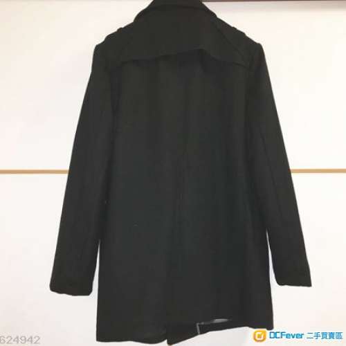 Zara wool pea coat with fleece lining 絨褸 大衣 中褸