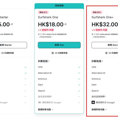 最強VPN！ | 解鎖 ChatGPT Gemini | 🦈Surfshark VPN One+ 共享帳戶
