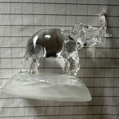 超名貴極罕有透明水晶玻璃擺設 北極熊 大象 天鵝