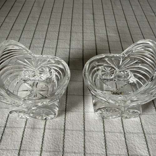 法國 Verrerie-Cristallerie d&rsquo;Arques 超名貴極罕有透明水晶擺設 鞋 天鵝 嬰兒車 ...