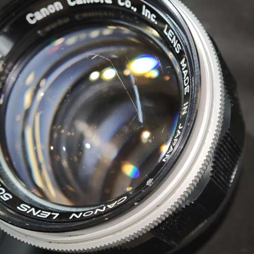 canon 50/1.2 佳能 50mm 50 for Leica 徠卡 M 90%new 鏡片有花 整體通透 冇成像正常...