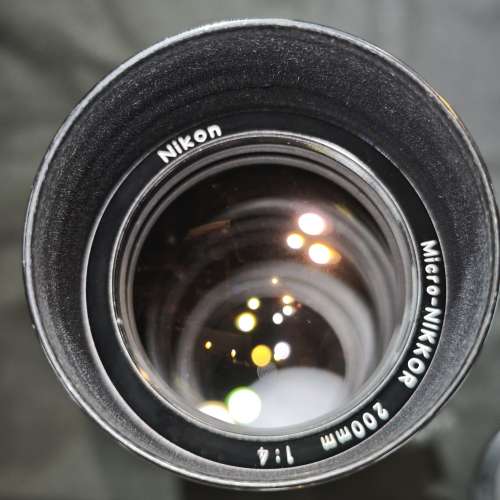 Nikon 尼康 200/4 AIS micro-Nikkor 微距 200mm 200 功能正常 98%new  鏡片通透