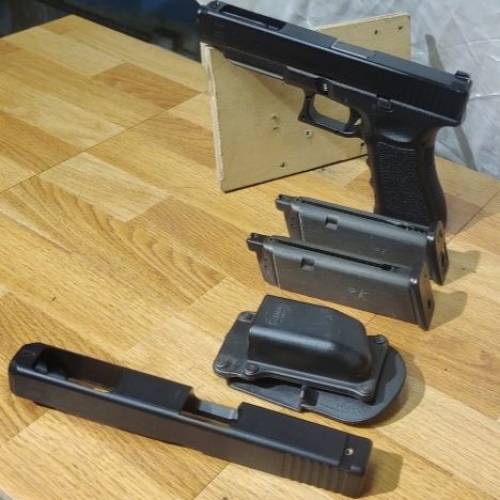 KSC Glock34 + 2匣 +  pouch +滑套