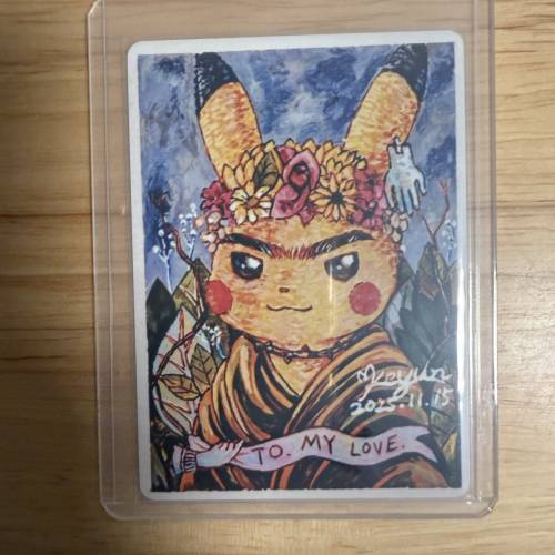 【Pokemon Fans Art】自制簽繪卡牌合集|全套15張 | 比卡超/耿鬼/月亮伊布