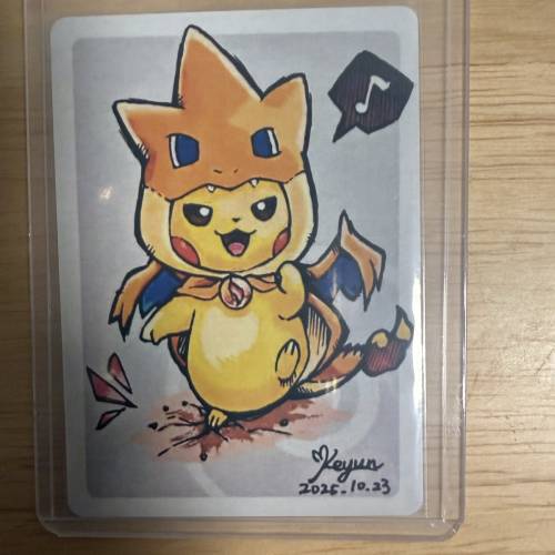 【Pokemon Fans Art】自制簽繪卡牌合集|全套15張 | 比卡超/耿鬼/月亮伊布