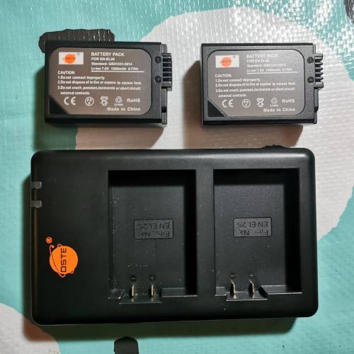 Nikon Z50II For EN-EL25 Dste副廠電2粒連座枱充電器一套@Z50 Z50II Z30