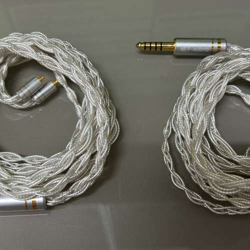 (日本耳機升級線材物料)TOKUGAWA-JP之純銀經冷凍處理-156℃及72時間鍊製渡鈀，8股日...