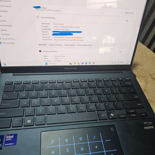 [99%新,輕notebook] Asus Zenbook 14 3K OLED Ultra 9 32GB+1T