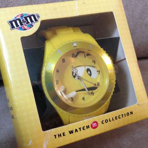 ⌚️ m&m The Watch Yellow (need battery replaced) 20211122-002 NEW 全新 卡通...