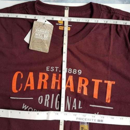 🇺🇸美版 Carhartt 橙字 Graphic T-Shirt 顏色: 酒紅色 尺碼: Small Not Champion...