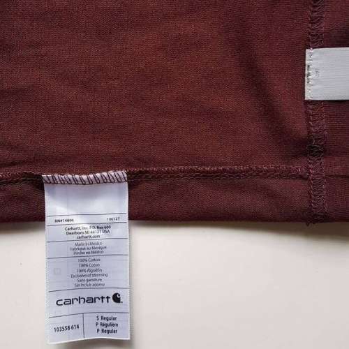 🇺🇸美版 Carhartt 橙字 Graphic T-Shirt 顏色: 酒紅色 尺碼: Small Not Champion...