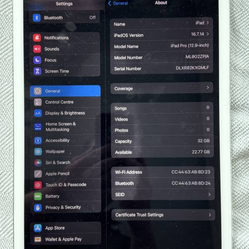 iPad Pro 12.9&rdquo; WiFi