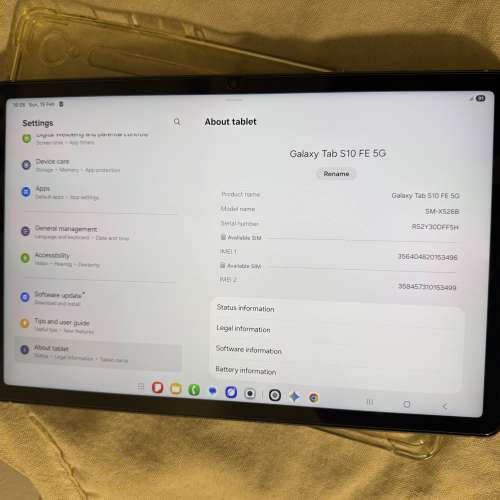 99%新港行Samsung Galaxy Tab S10 5G 12+256gb