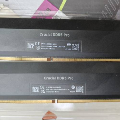 Crucial Pro Overclocking 32GB (2 x 16GB) DDR5 PRO 6400 / 6000 Desktop Memory