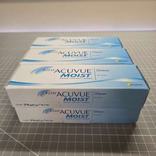 全新行貨 1 DAY ACUVUE MOIST 隱形眼鏡 度數-3.50/2.75 弧度 9.0
