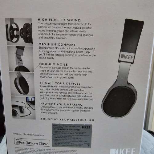 KEFM500 頭戴式 Hi-Fi 有線耳機 經典款色 香港行貨