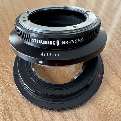 全片幅 Nikon-F Mount 鏡頭自動對焦接環轉接器到富士GFX 機身