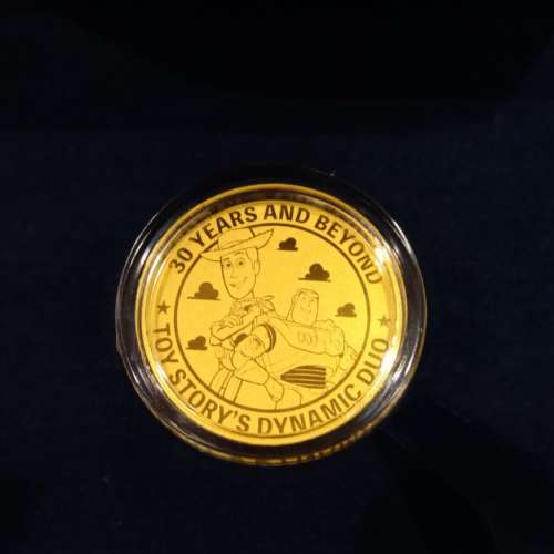 周大福渣打廸士尼反斗奇兵 999.9純金幣 Disney Pixar Toy Story 999.9 Gold Coin $450