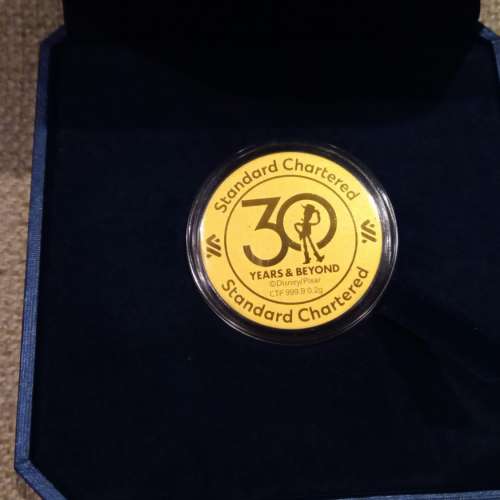 周大福渣打廸士尼反斗奇兵 999.9純金幣 Disney Pixar Toy Story 999.9 Gold Coin $450