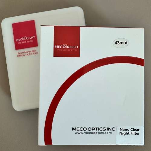 Meco 43mm Nano clear night filter 多層 鍍膜 保護 濾镜