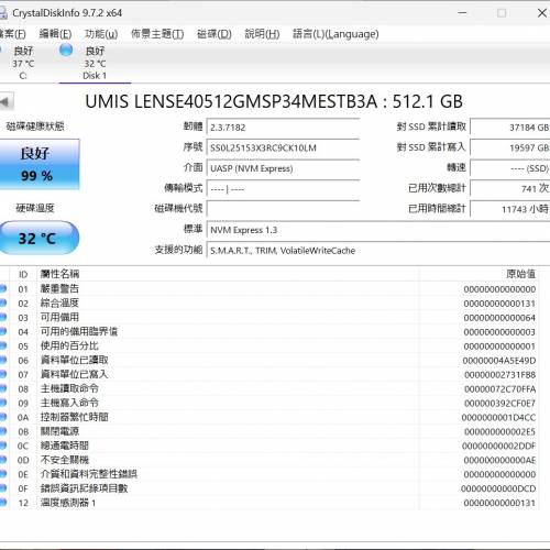Union Memory 512GB m.2 nvme PCIe 3.0x4 SSD