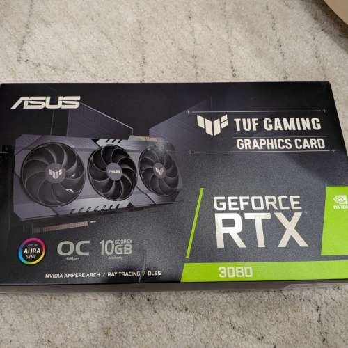 华硕 TUF Gaming GeForce RTX 3080 OC 10GB GDDR6X 显卡（非 LHR）
