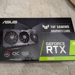 华硕 TUF Gaming GeForce RTX 3080 OC 10GB GDDR6X 显卡（非 LHR）