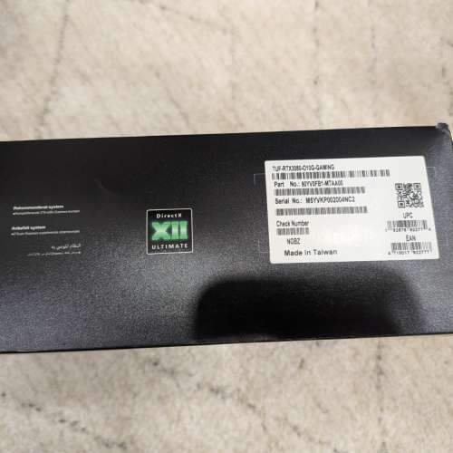 华硕 TUF Gaming GeForce RTX 3080 OC 10GB GDDR6X 显卡（非 LHR）