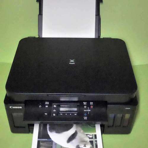 新淨良好2個墨盒機款入滿墨水合個人公司出單出稿Canon Pixma G6070加墨式多合一傳真...