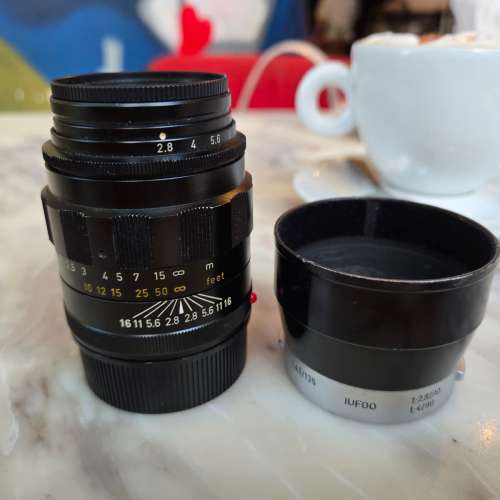 Leica Leitz Tele-Elmarit 90mm f/2.8 肥九 連Leica IUFOO hood