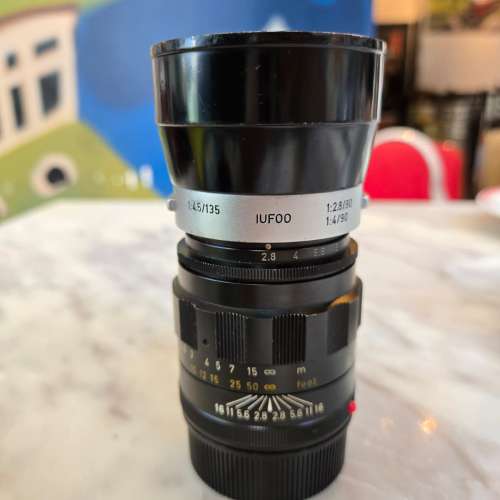 Leica Leitz Tele-Elmarit 90mm f/2.8 肥九 連Leica IUFOO hood