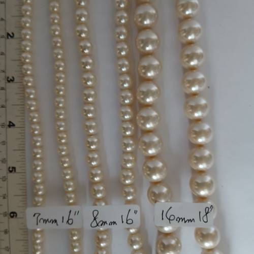 清存貨價出售 ，一手三條日本樹脂 人造養珠頸鏈共售138元，好皮光 ，歡迎批發，創業...