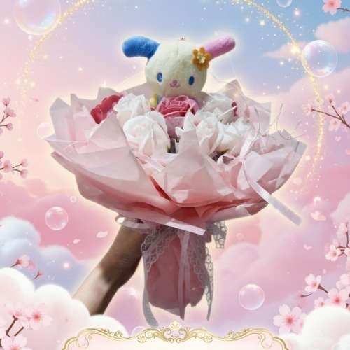 睇下文&middot;文盲勿擾&middot;不轉wtsapp/電話‼️急單不收加急費✨usahana公仔花束 花小兔花...