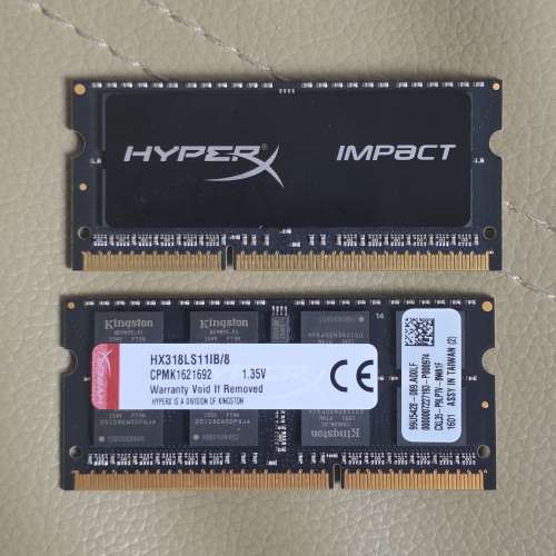 Kingston HyperX Impact Black 8GB 1866MHz DDR3 DDR3L SODIMM SO-DIMM Laptop RAM