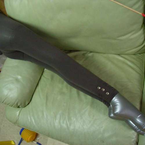 全新 灰 藍 黑 九分 絲襪褲