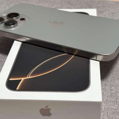 iPhone 16pro max512gb,港行雙卡,電池健康94，mon少花，冇修冇拆，所有原裝，全套齊！