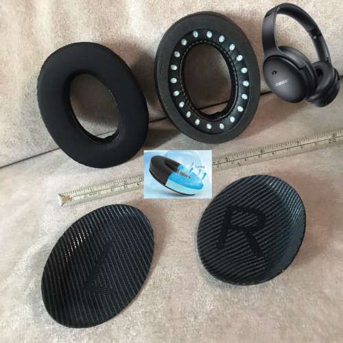 🎧 fits BOSE QC45 "GEL PADS" 3rd Party Headphones Cushions NEW 全新 代用 耳筒 ...