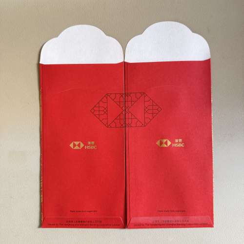 【滙豐銀行160年】「銅獅」2款長型利是封共40個一盒