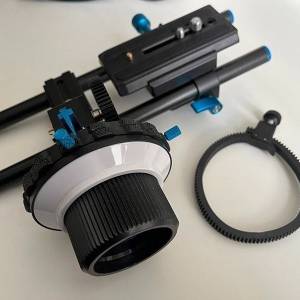 YELANGU 攝錄拍片vlog 跟焦器追焦器15mm 通用型導管雲台快拆板套裝