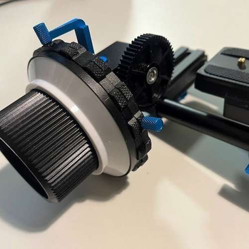 YELANGU 攝錄拍片vlog 跟焦器追焦器15mm 通用型導管雲台快拆板套裝